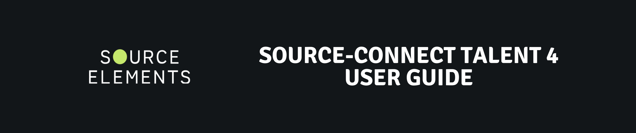 Source-Connect Talent 4 User Guide